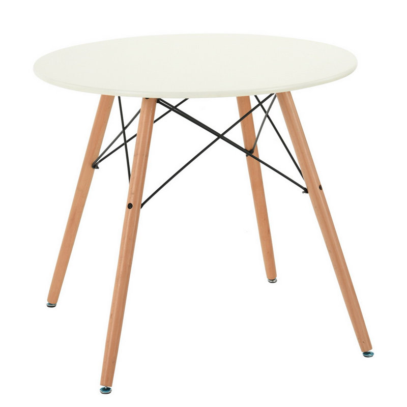 Corrigan Studio® Dining Table Round 80Cm Scandinavian Design Wooden